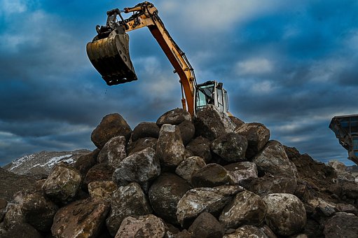 Free Excavator Stones photo and picture