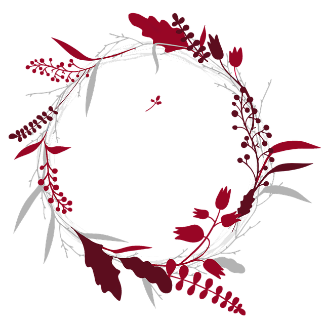 Free wreath nature flower illustration