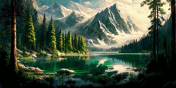 Free Landscape Heaven illustration and picture