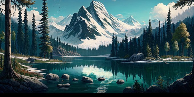 Free Landscape Heaven illustration and picture