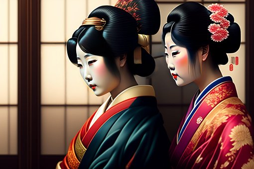 Geisha, Japan, Kimono, Kvinde