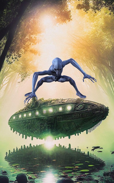 Boekomslag, Ufo, Buitenaardse