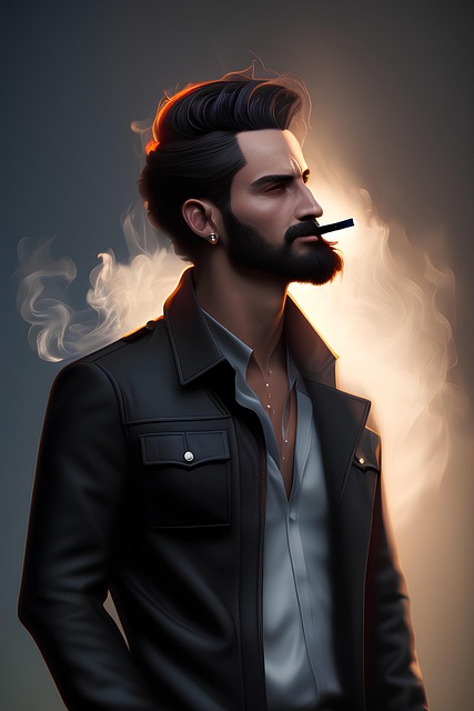 Free Man Smoke illustration and picture