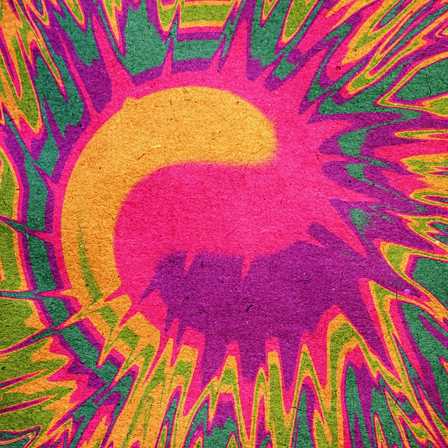 Free background spin art textured illustration