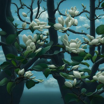 Free Flower Forest illustration and picture