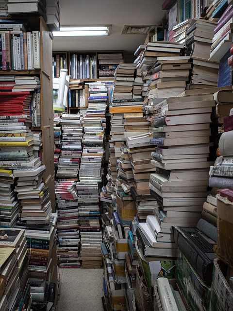 Velho, Vintage, Livraria, Livros