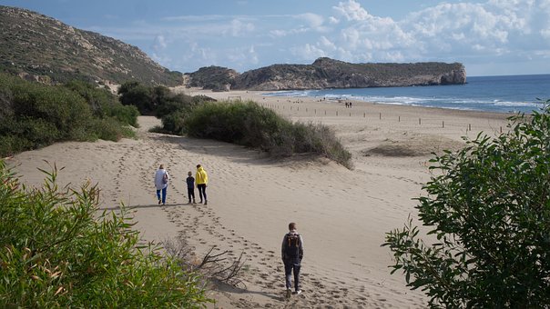Hav, Strand, Patara, Kalkun, Landskab