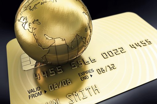 Free Credit Card Globe illustration and picture
