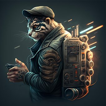 Free Cat Tiger illustration and picture