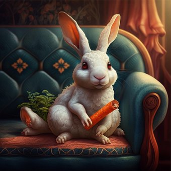 Free Rabbit Chair illustration and picture
