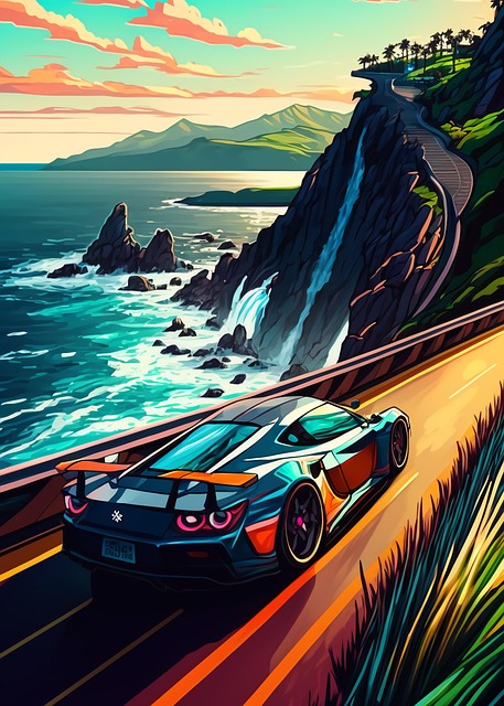 Free Automobile Art Racing Art illustration and picture