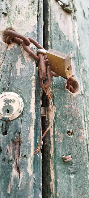 Puerta, Candado, Cerradura, Viejo