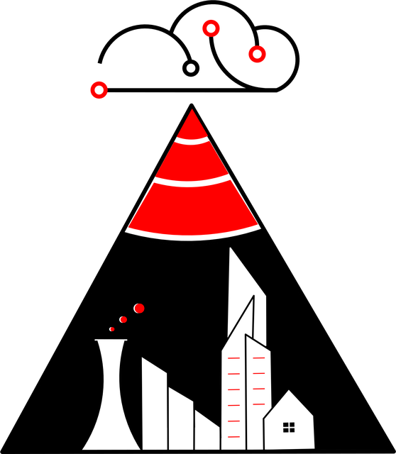 Free cloud communication connection illustration