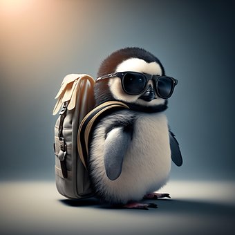 Pingüino, Naturaleza, Vasos, Bebé