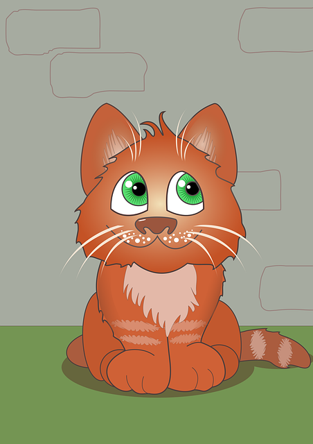 Free cat nature smile illustration