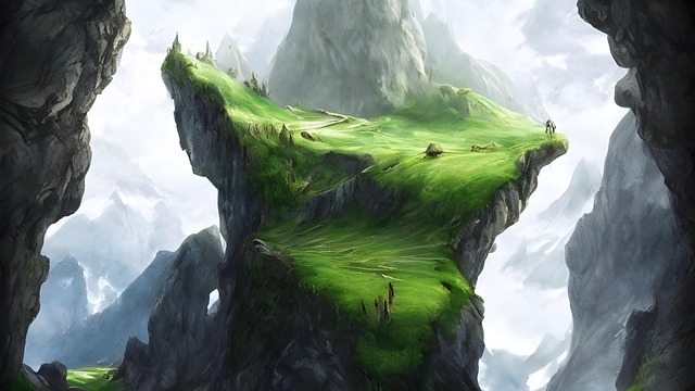 Free ai generated castle cabin illustration