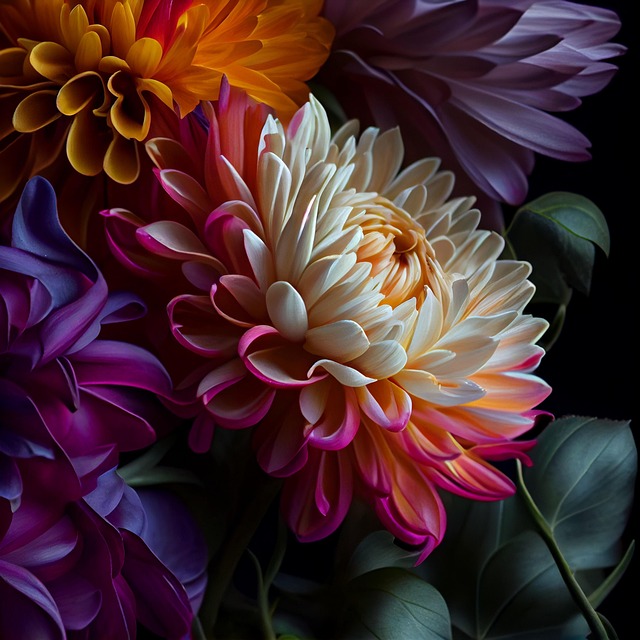 Free ai generated flowers chrysanthemum illustration