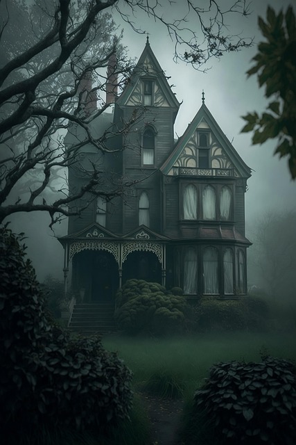 Free horror scary haunted illustration