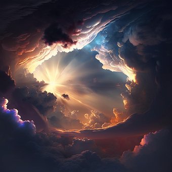 Wolken, Himmel, Sonne, Leuchtenden
