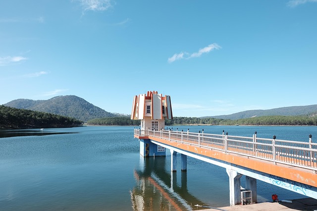 Vietnam, Dalat, Wald, Berg, See, Wasser