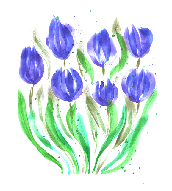 Free Tulips Flowers vector and picture