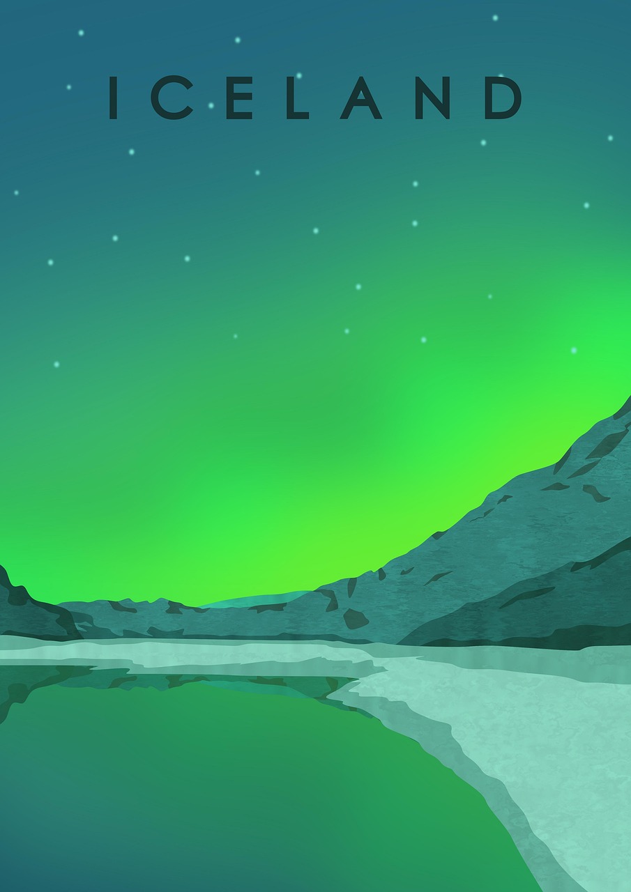 Download Northern Lights, Lake, Mountain. RoyaltyFree Stock