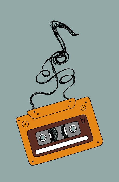Free audio cassette cassette music illustration