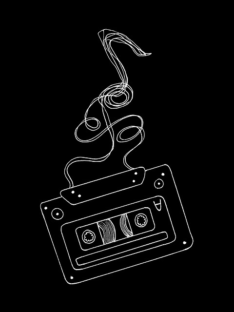 Free audio cassette cassette music illustration