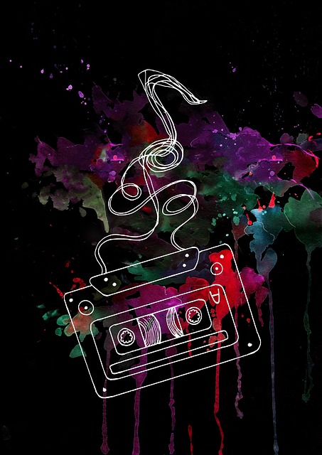 Free audio cassette cassette music illustration