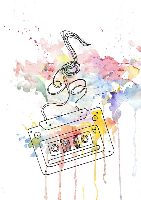 Free audio cassette cassette music illustration
