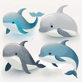 Free Dolphins Whale illustration and picture