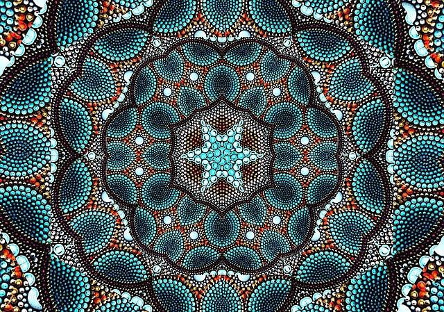 Download free HD stock image of Kaleidoscope Mosaic Free kaleidoscope mosaic geometric pattern illustration