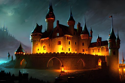Free Castle Night photo and picture
