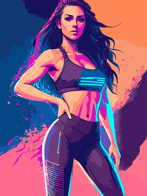 Free Woman Jogging illustration and picture
