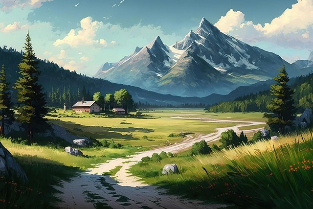 Free Ai Generated River illustration and picture