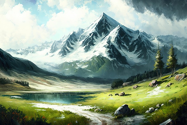 Free Ai Generated River illustration and picture