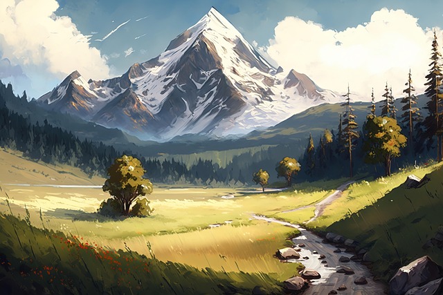Free Ai Generated River illustration and picture