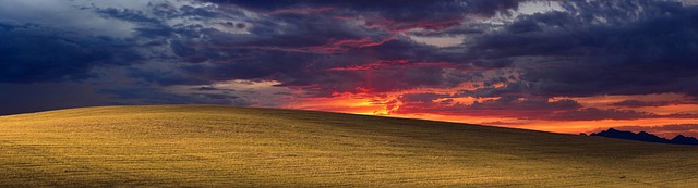 Sunset, hills, sky and bliss — photo by u_qhjvmqw7zr