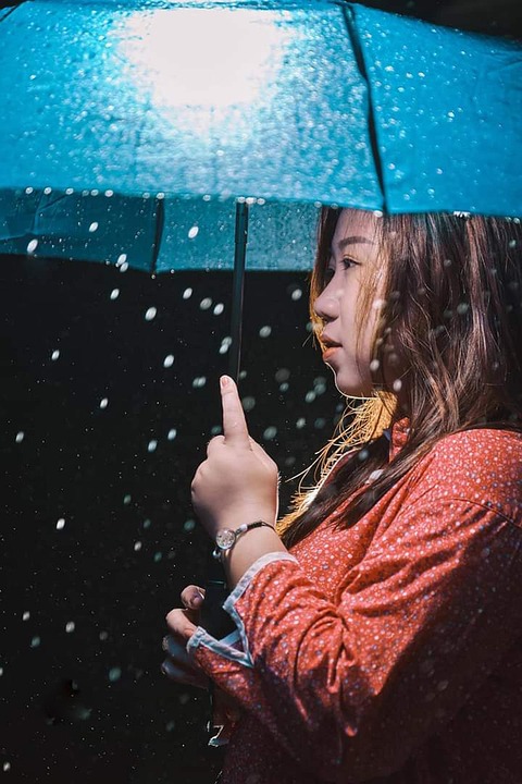 女孩 打伞 下雨 - Pixabay上的免费照片