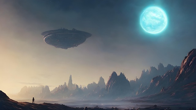 Free ai generated alien planet illustration