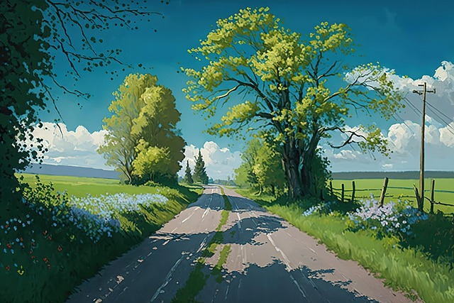 Free Ai Generated Road illustration and picture