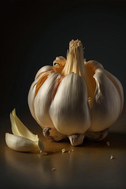 Free garlic herbs flavouring illustration