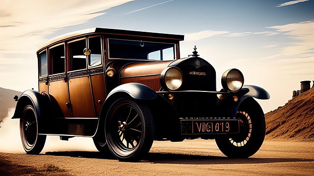 Download free HD stock image of Ai Generated Antique Car Free ai generated antique car steampunk illustration