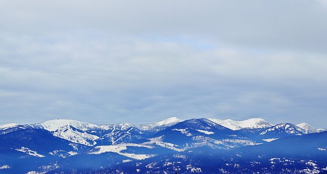 Munţi, Natura, Cer, Nori, Zăpadă