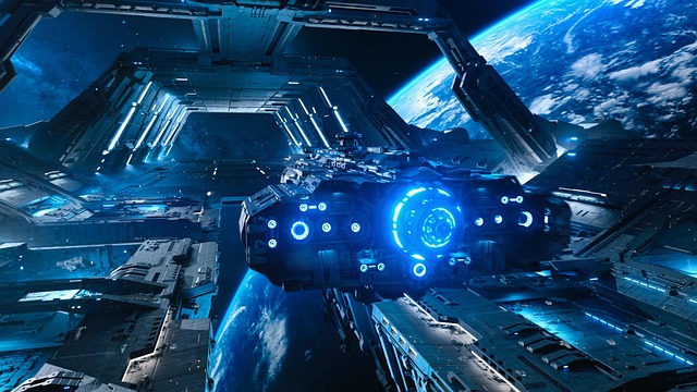 Free ship universe fiction illustration