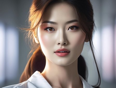 Mujer, Enfermero, Coreano, Atractivo