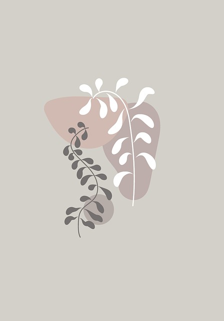 Free plants leaves bohemian illustration
