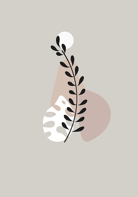 Free plants leaves bohemian illustration