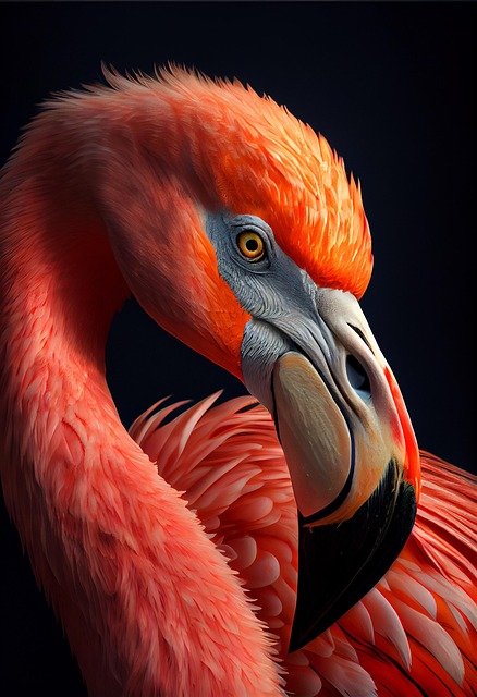 Download free HD stock image of Ai Generated Bird Free ai generated bird flamingo illustration