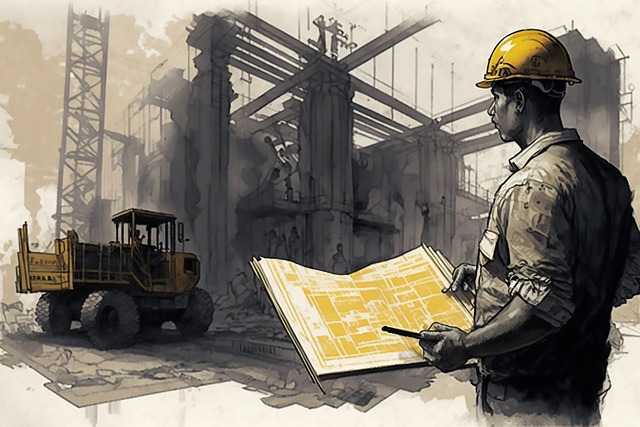 Free construction truck bulldozer illustration